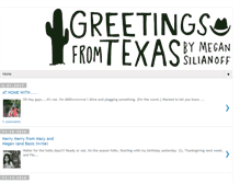 Tablet Screenshot of greetingsfromtx.com